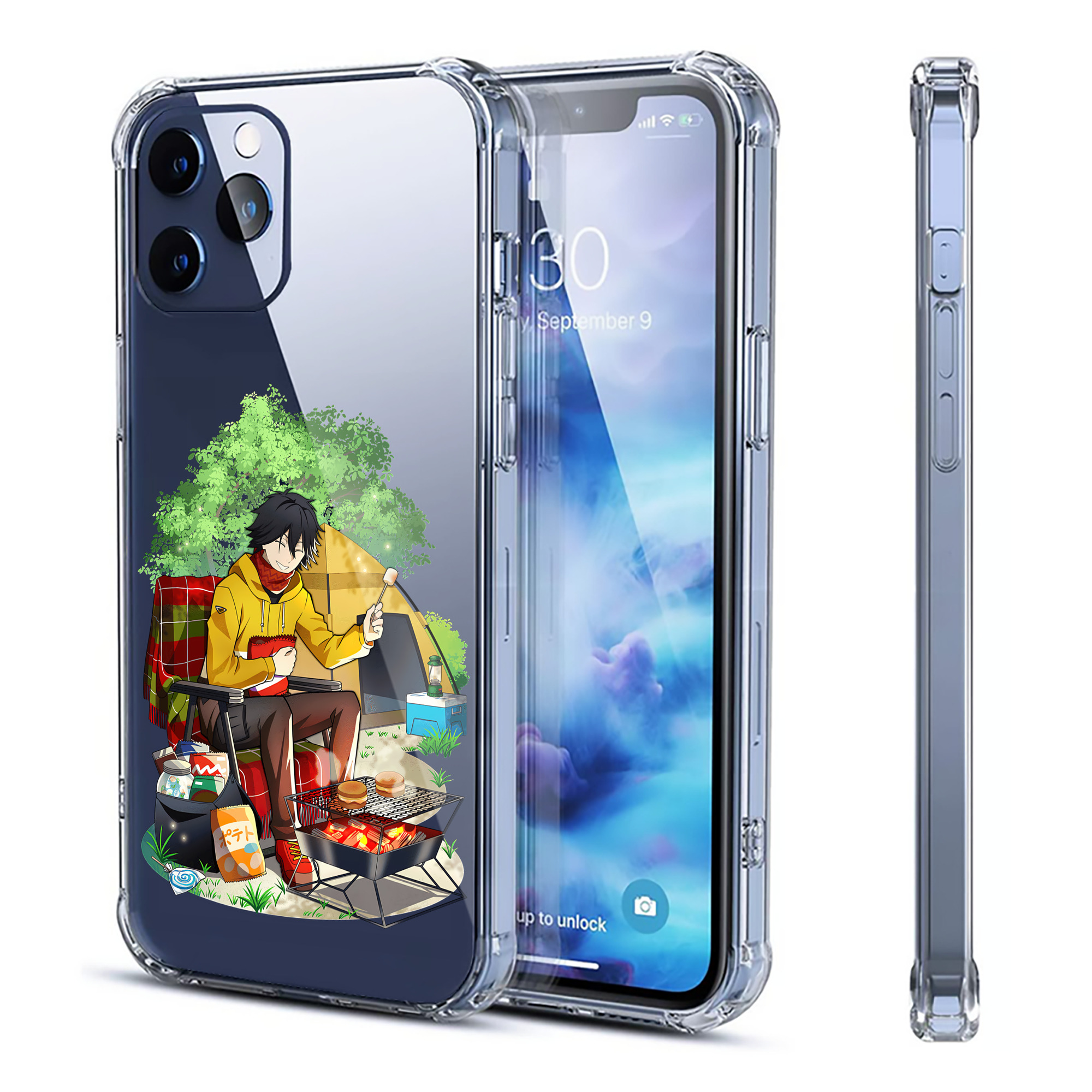 （画像用） 文豪ストレイドッグス Bungo Stray Dogs 【iPhone 12シリーズ対応】透明スマホケース（クリアソフトケース）
